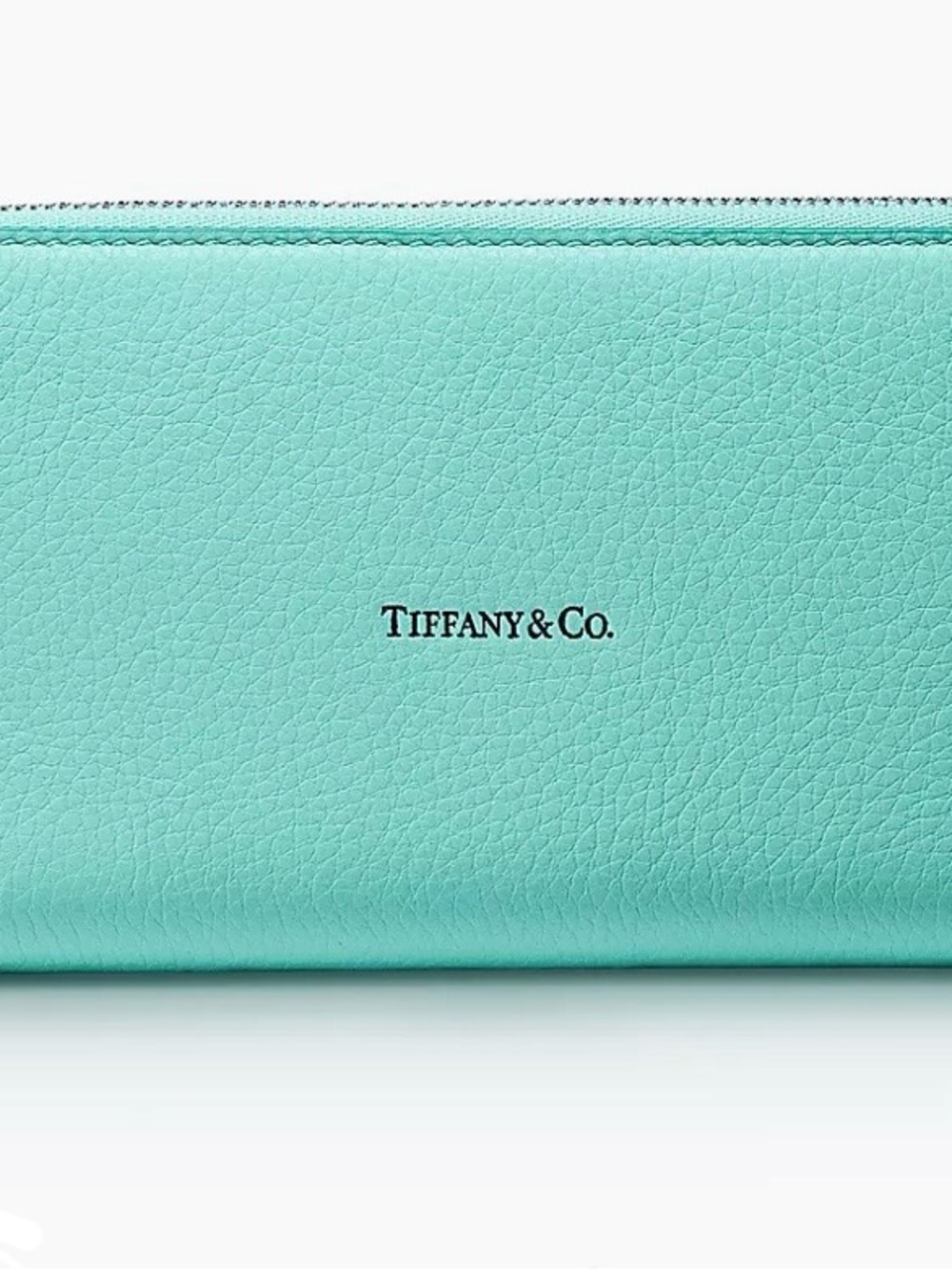 Rare Brand New Tiffany & Co. Signature Blue Leather Zip Wallet - Picture 5 of 7